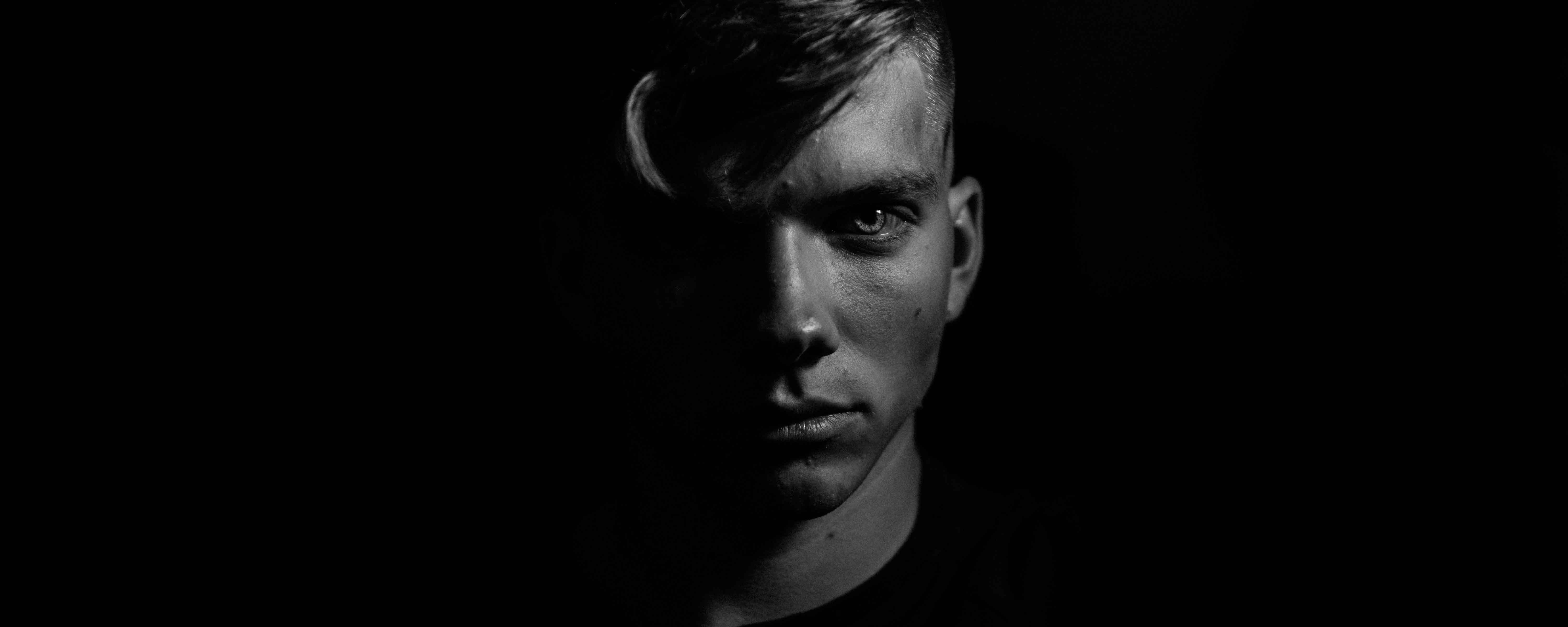 Young man looking angry