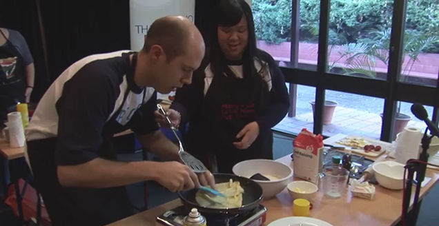 Elizabeth and husband Mario compete in Hope 103.2's 2012 Marriage Chef competition