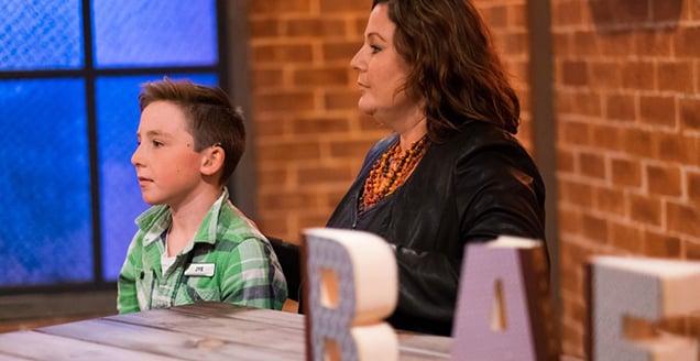 Great Australian Spelling Bee Contestant Jye and mum