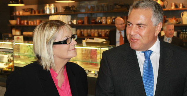 Louise Markus and Joe Hockey