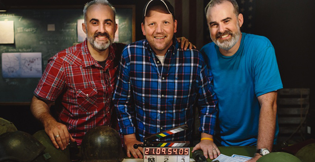 War Room producers Stephen Kendrick and Gary Wheeler with director Alex Kendrick