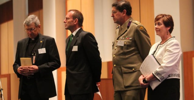 Tony Abbott and other speakers at the 2013 Australian National Prayer Breakfast