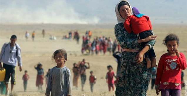 Yazidis flee