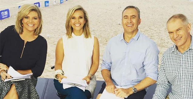 The team from Channel Seven's Sunrise
