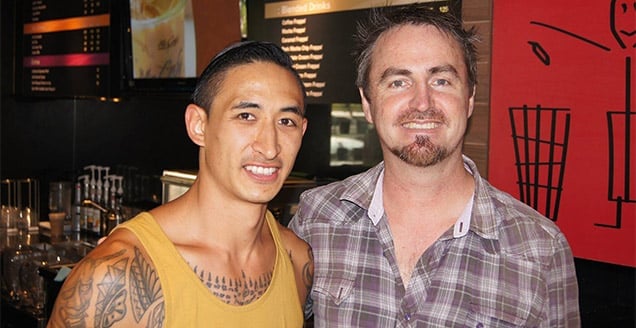 Anthony Fong and Destiny Rescue founder Tony Kirwin