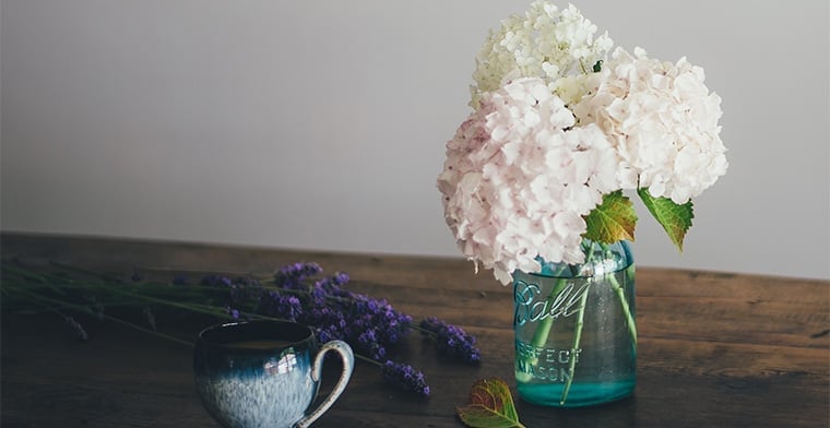 Flowers in a Mason Jar