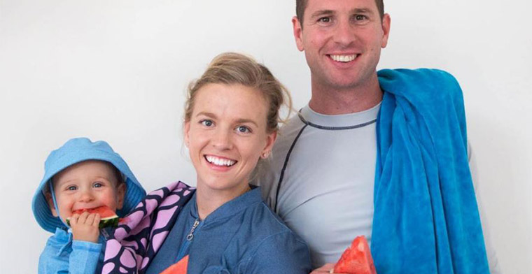 The Darcy Family with watermelon