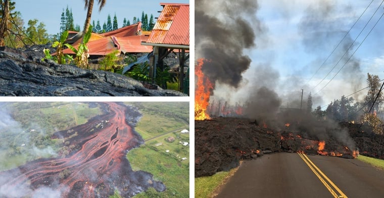 The lava has damaged homes and infrastructure