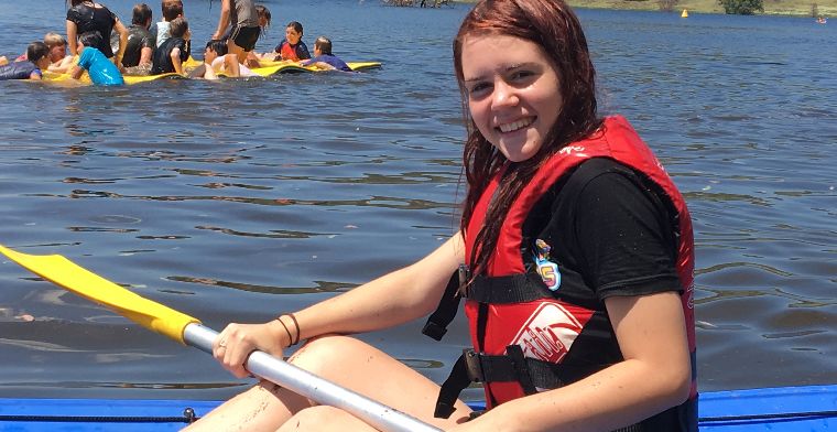 Students on Chaffey Dam Camp