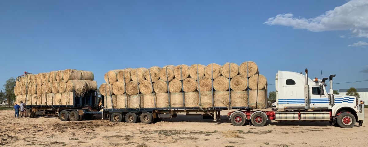Buy a Bale Hay truck
