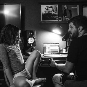 Bethel Music singer, songwriter and worship pastor Josh Baldwin recording at home