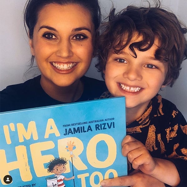 Melbourne Author Jamila Rizvi and her son