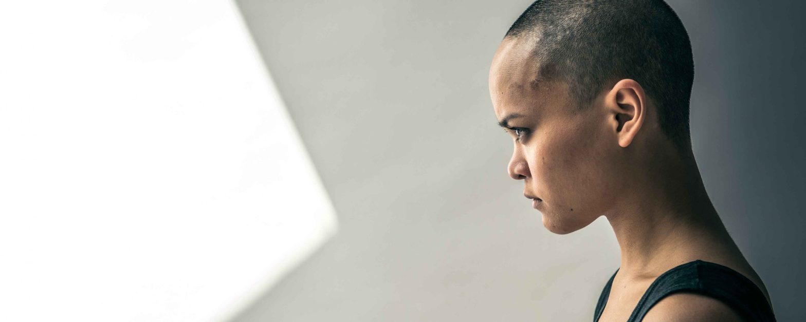 Woman looking angry