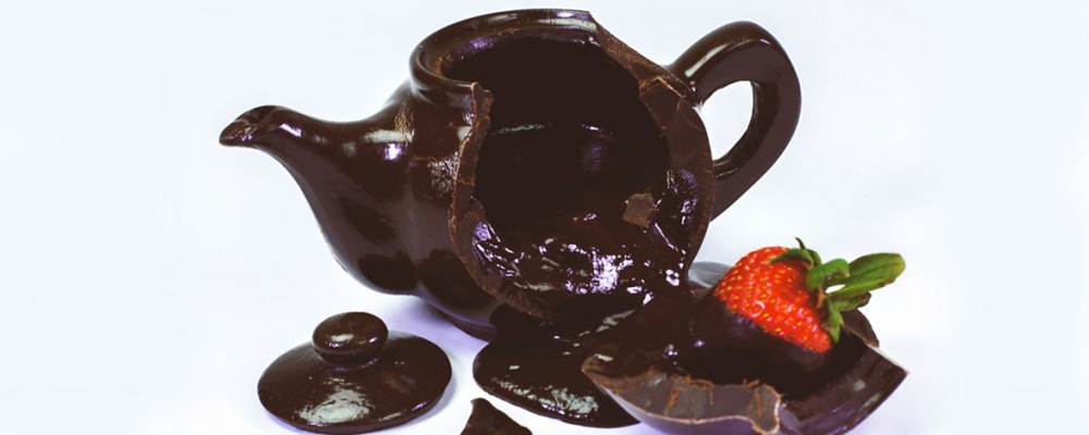 A Teapot Made of Solid Chocolate