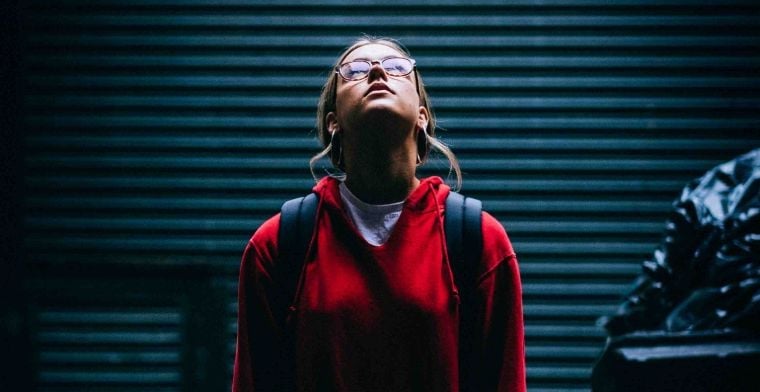 Woman Looking Up 