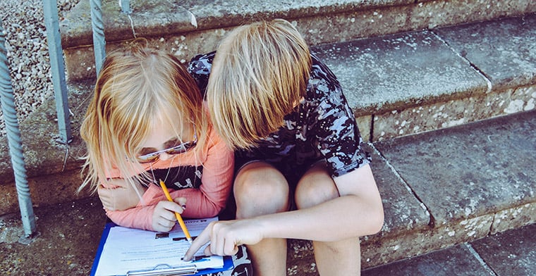 Kids Doing Homework