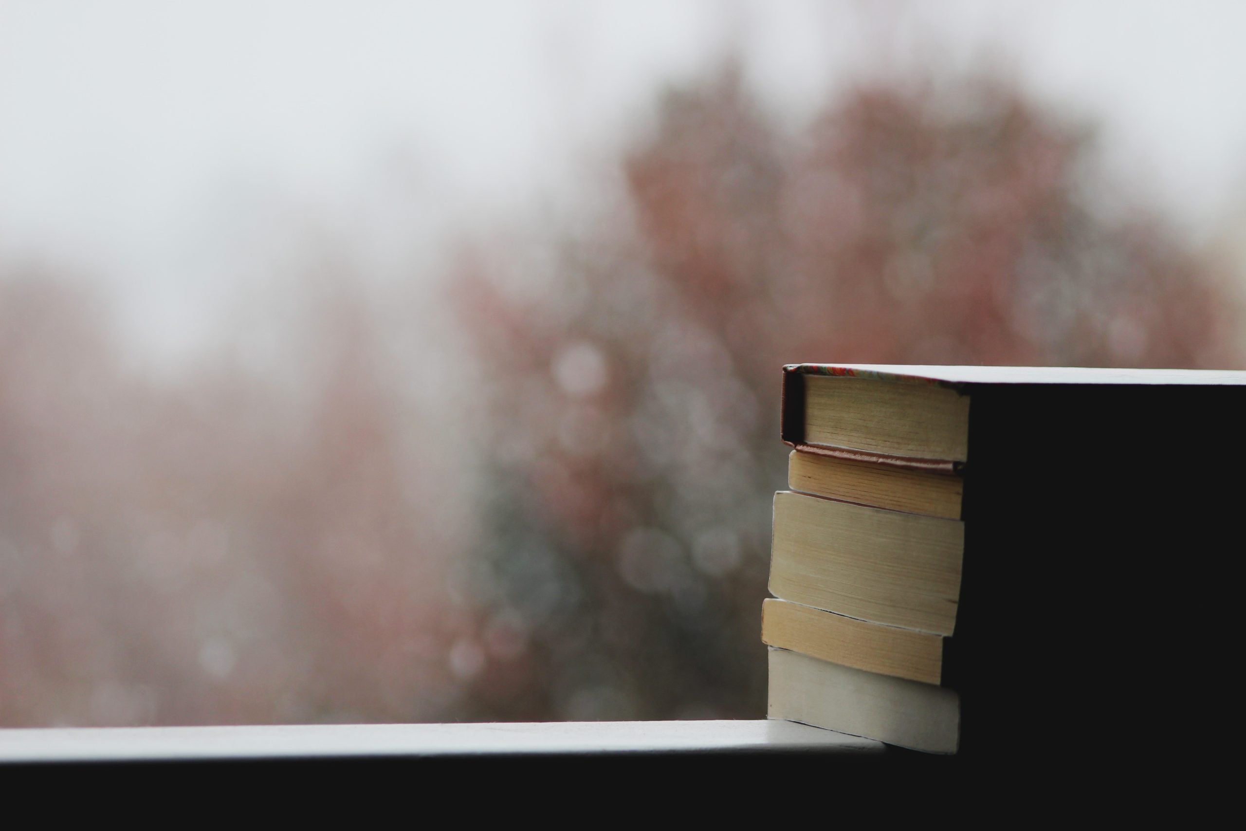 Books on windowsill
