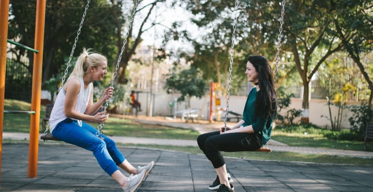 Teen girls on Swings bewakoof-com-
