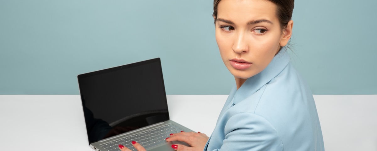 Young Woman secretive