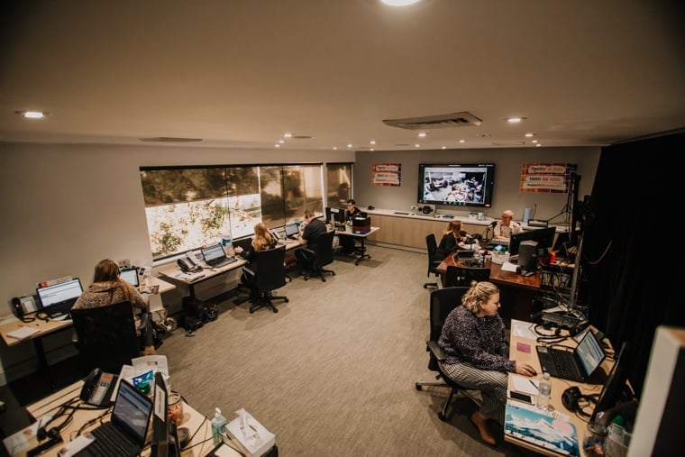 June Appeal 2020 Tally Room and Facebook Live Filming