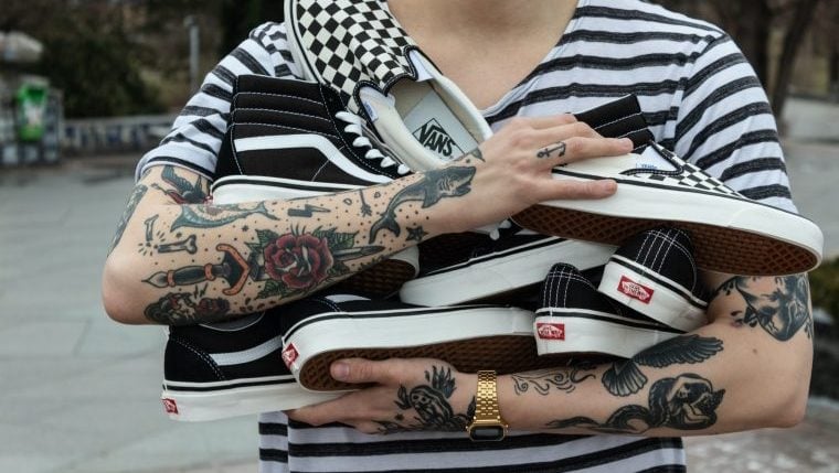 Young man with sneakers