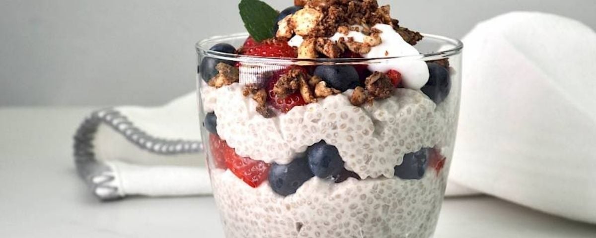 Coconut Yoghurt, Chia and Berry Pudding Recipe