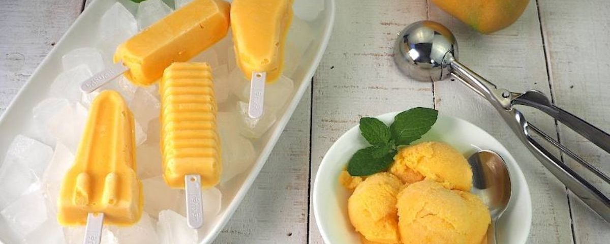 Dairy-Free Mango and Yoghurt Ice Cream [Recipe]