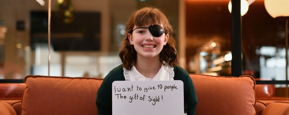 Catie’s Commitment: Two Months’ Pocket Money, and an Eye Patch!