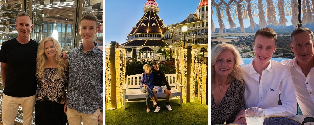 Heidi Wysman with her husband and son, all photos supplied
