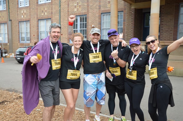 Aaron runs a BP in the 2015 City2Surf