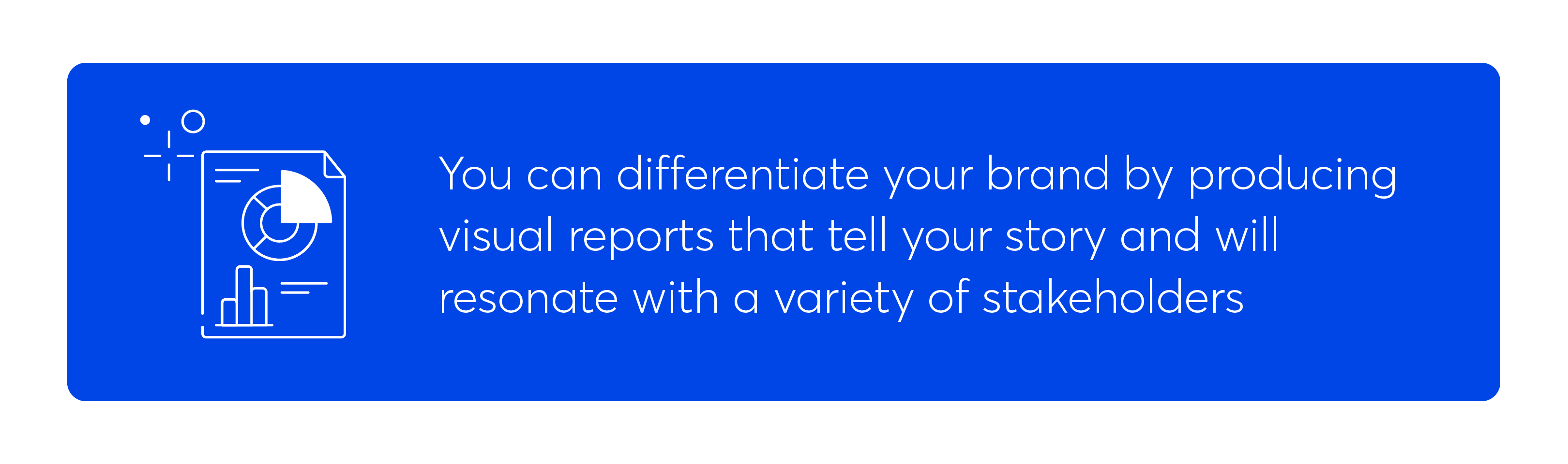 Visual reports graphic