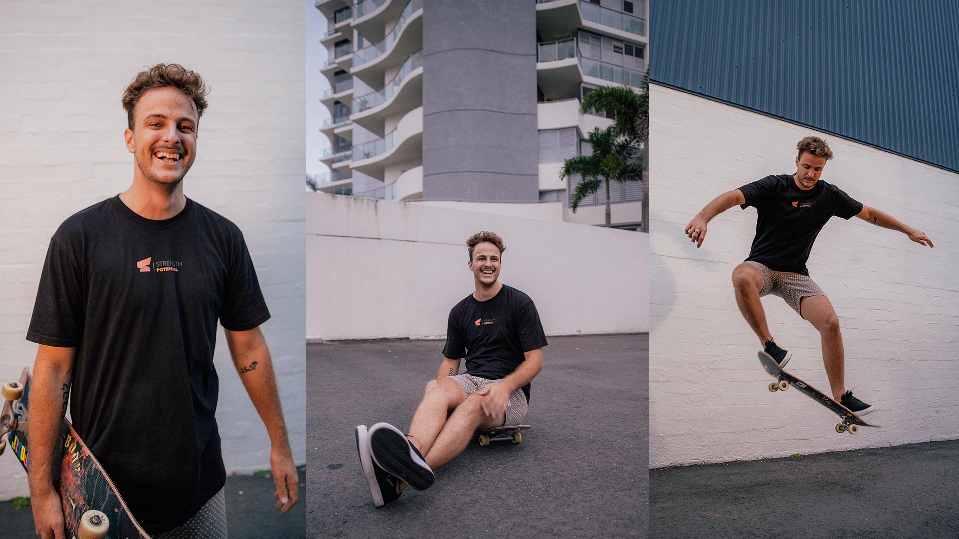 Jesse and skateboard