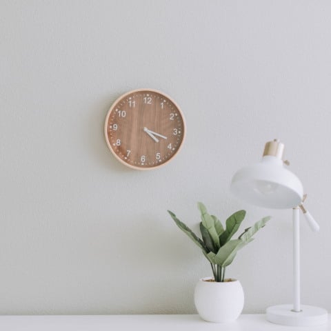 Minimal uncluttered desk