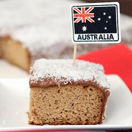 A Healthier Australia Day Lamington Cake: Recipe