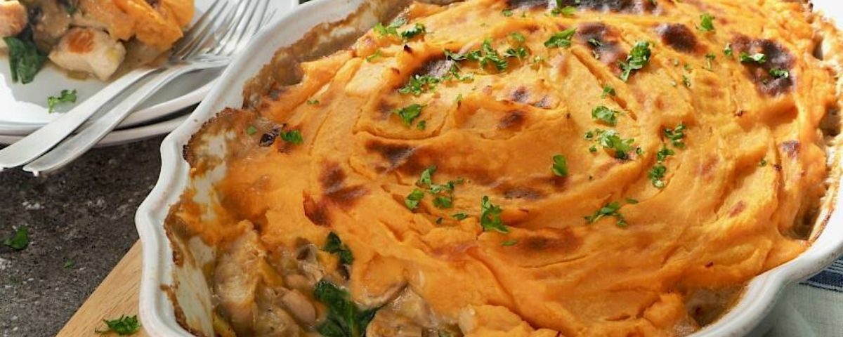 Chicken and Mushroom Bake with Vegetable Mash – Paleo Friendly Recipe