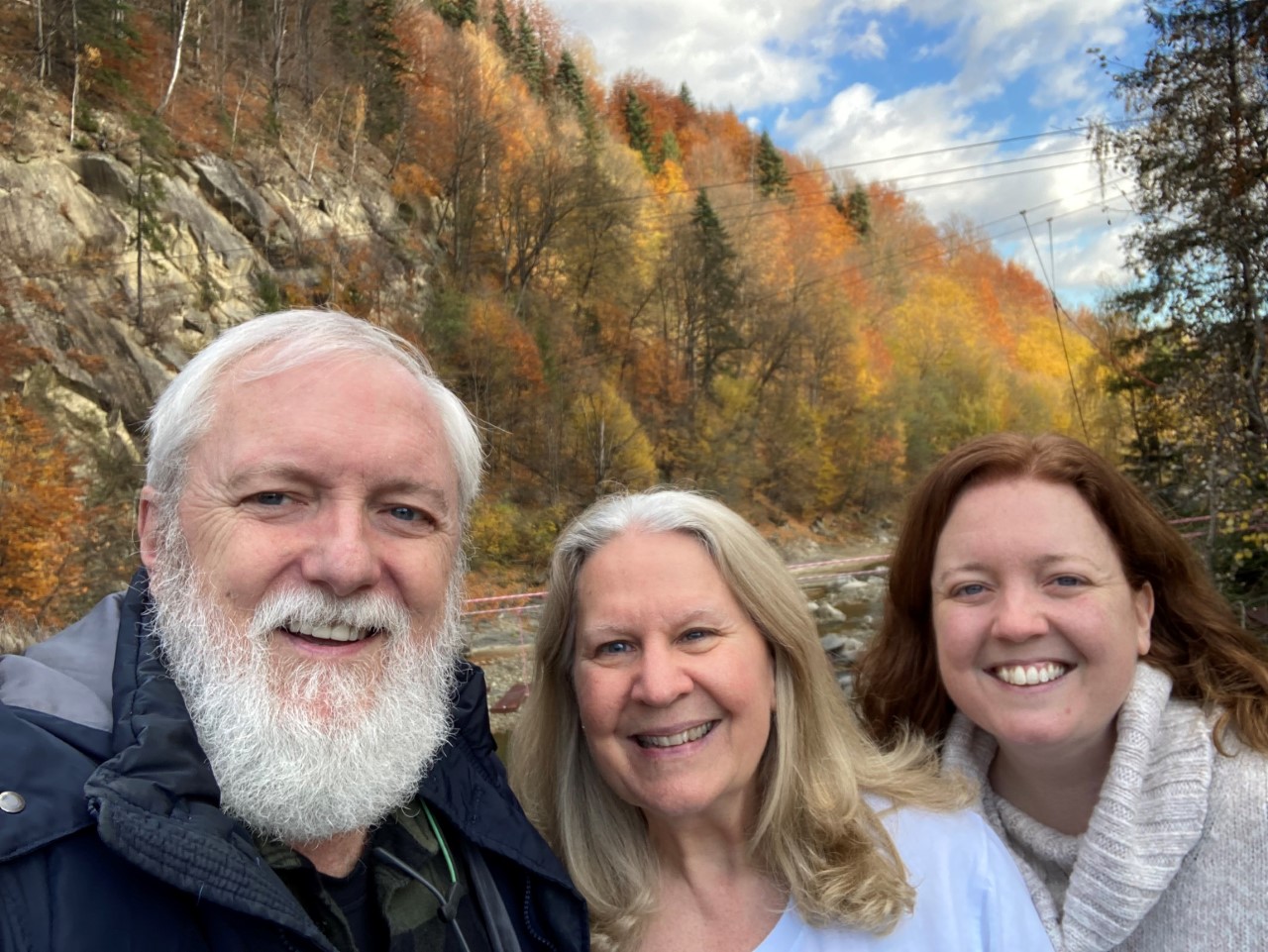 Lindsay Blessing with her parents