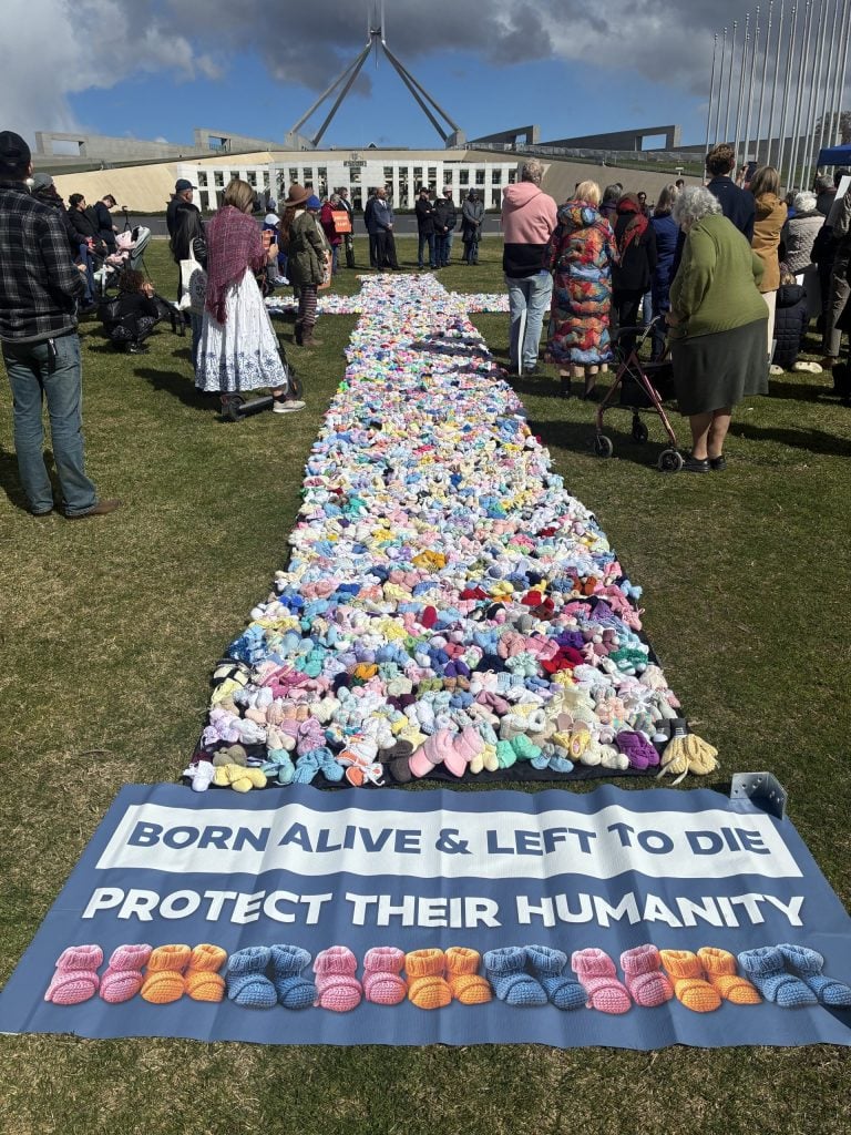Australian Christian Lobby event in Canberra on August 27, 2025. Senators including Matt Canavan announced intention to re-introduce children born alive protection bill.