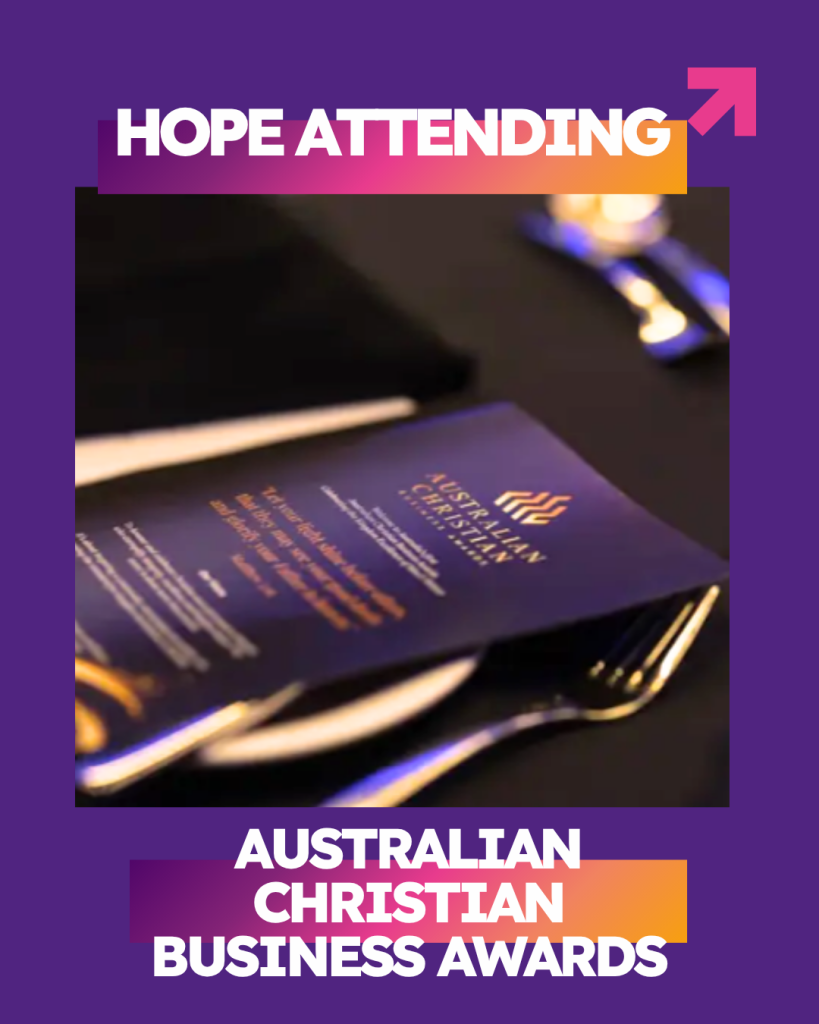 Hope 103.2 EVENTS PAGE_ Photo Australian Christian Business Awards